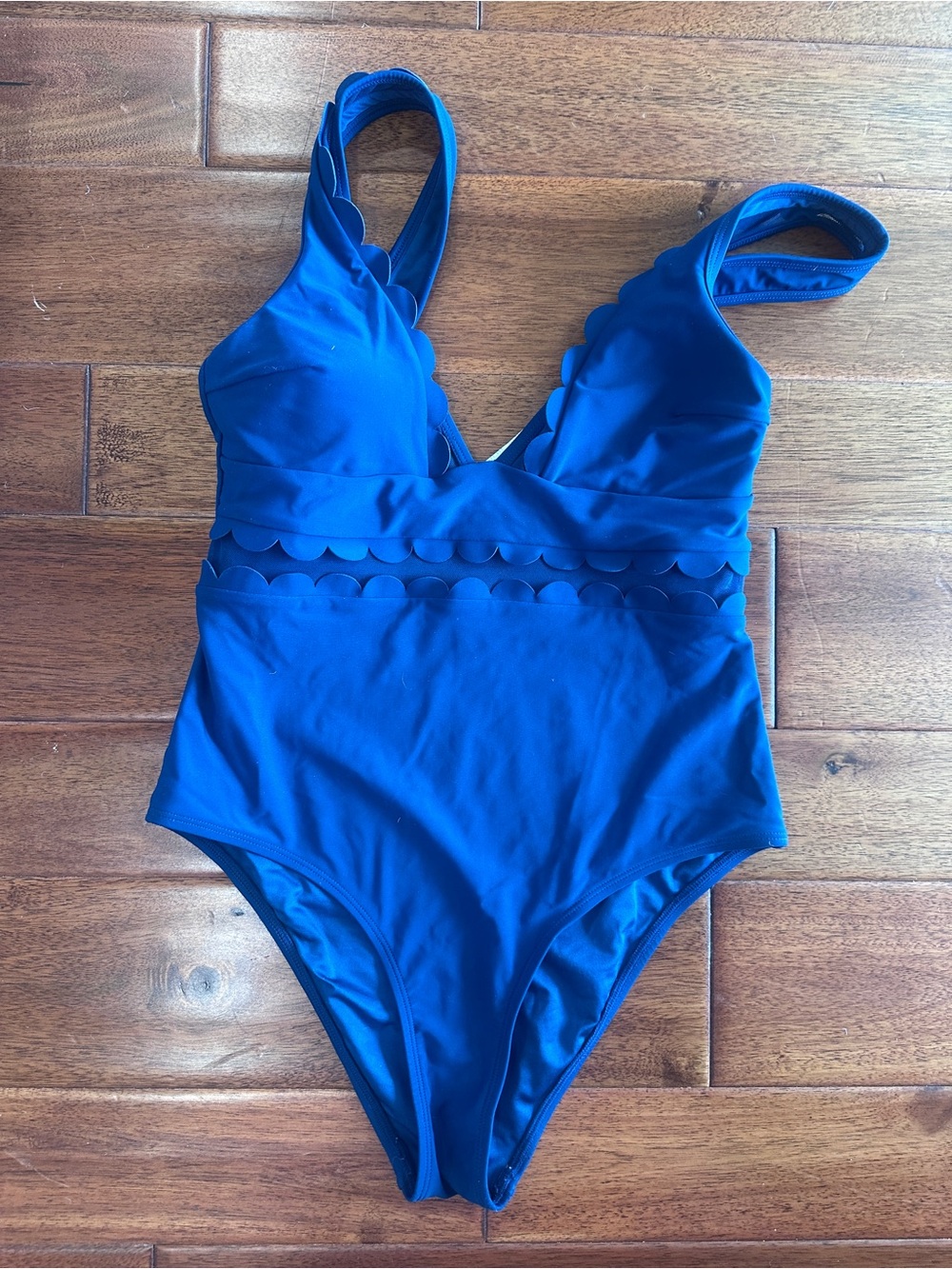 Cupshe Deep Blue One-Piece Swimsuit